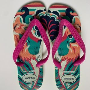 Havaianas TOP LION ARTWORK PINK STRAP